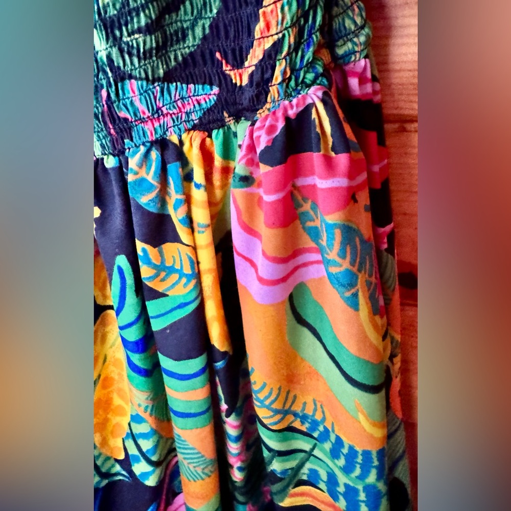 🌺Live 4 Truth🌺Colorful Maxi Dress with Ruffles - Picture 5 of 6